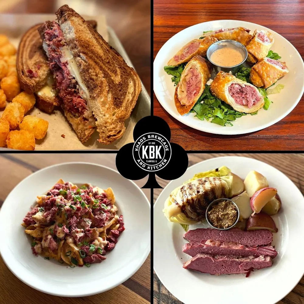 a bunch of different types of food on a plate