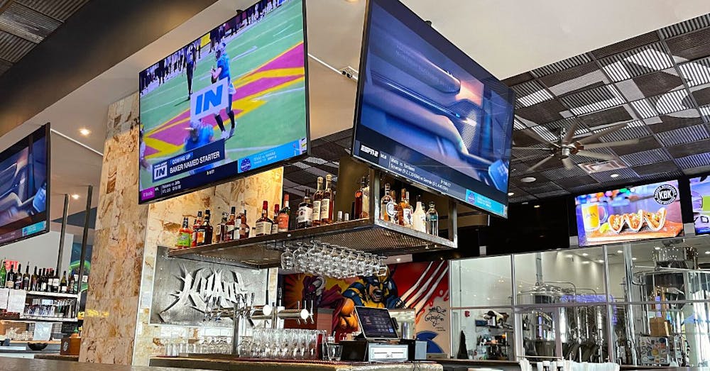 a store inside of a building