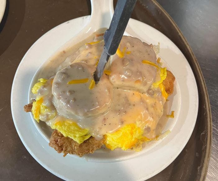 a bowl of food on a plate