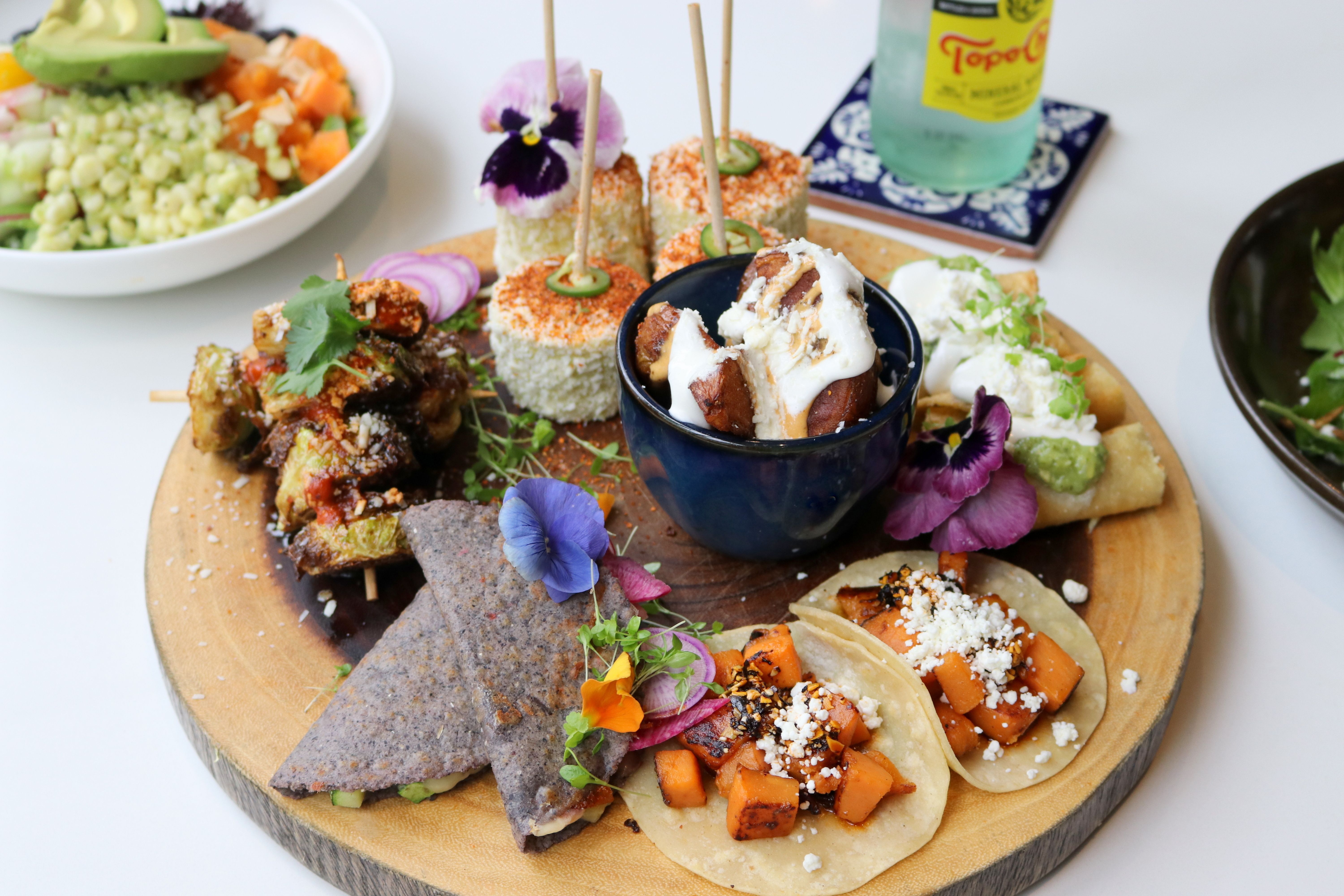 a bunch of food on a plate