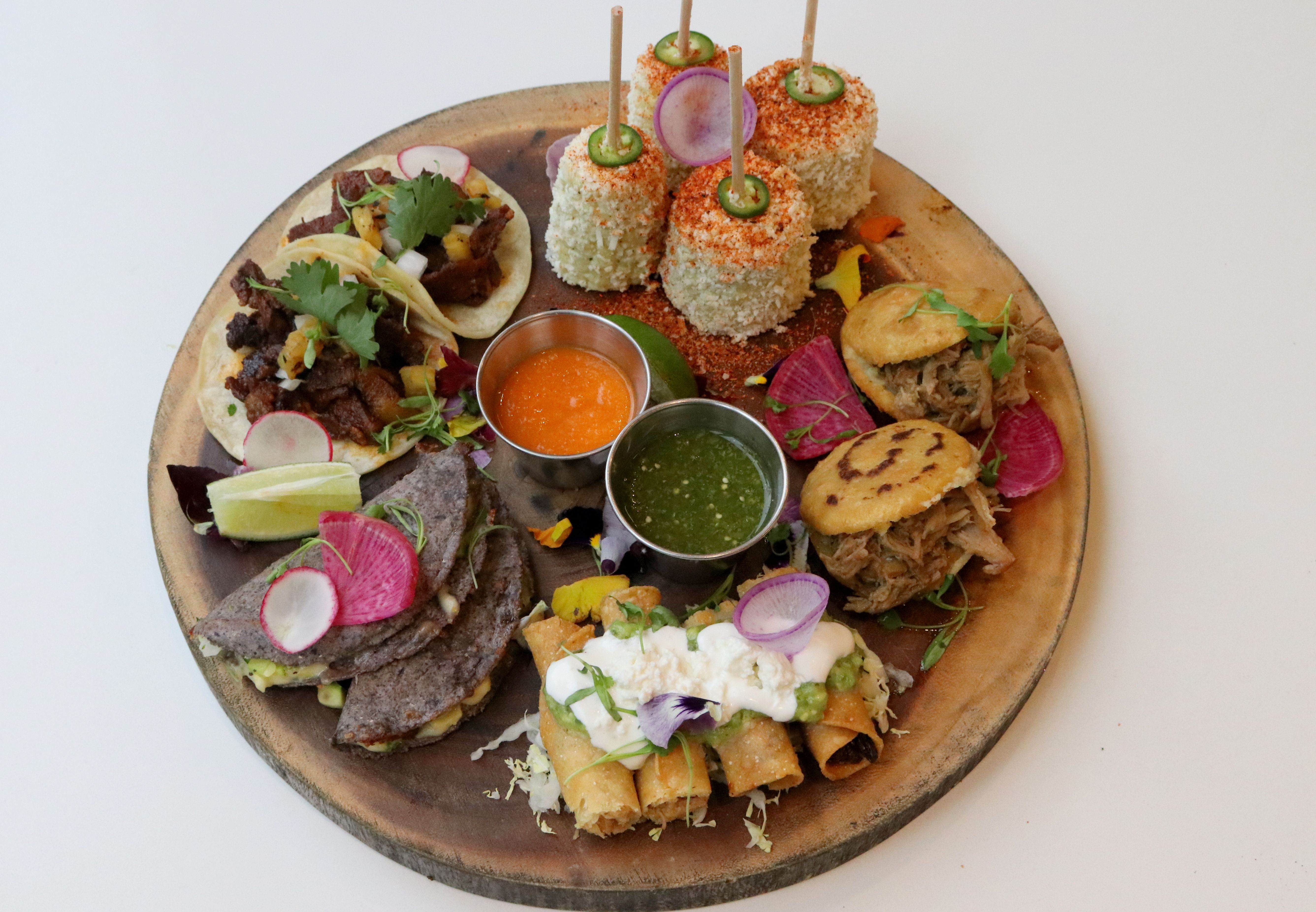 a plate of food on a table
