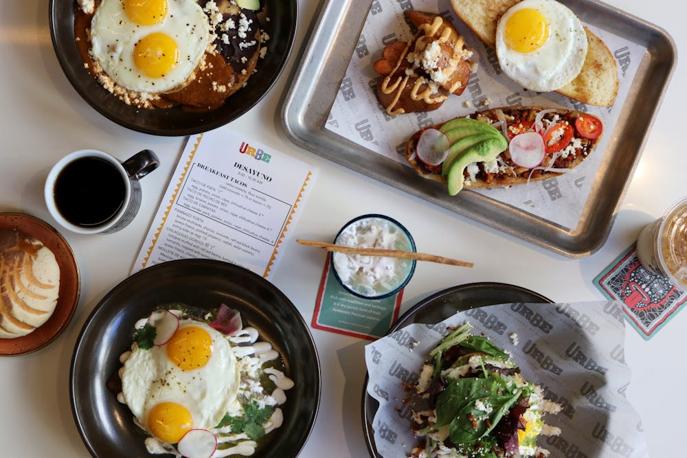 a plate of food on a table