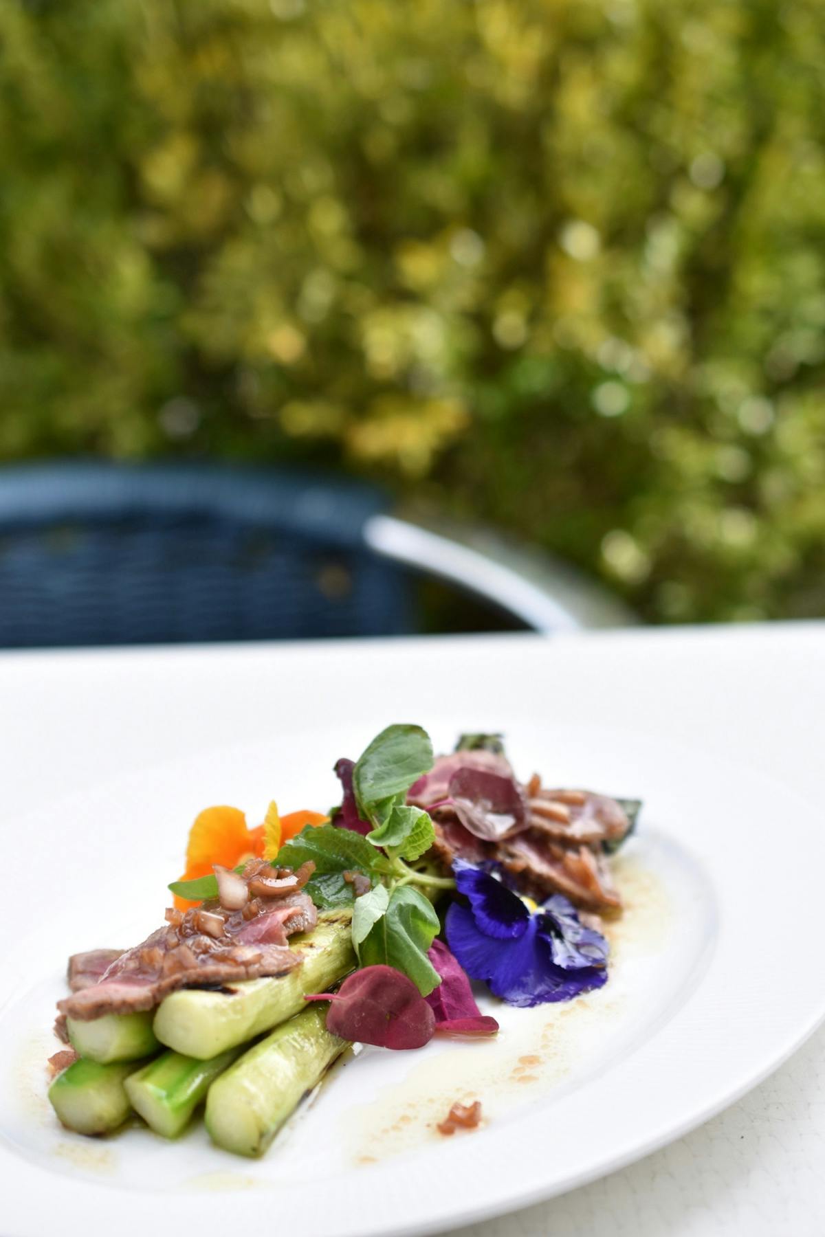 a plate of food on a table