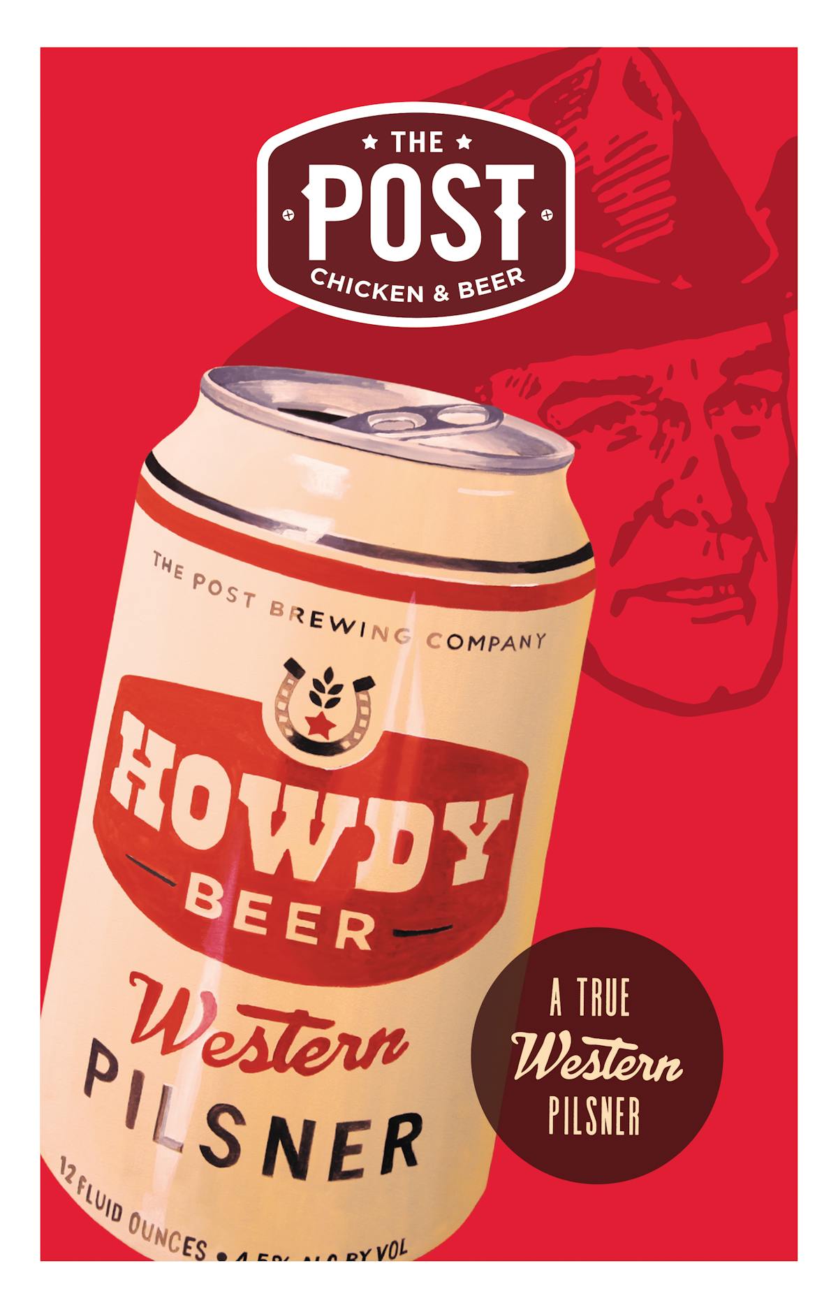 Award Winning Howdy Western Pilsner by Post Brewing