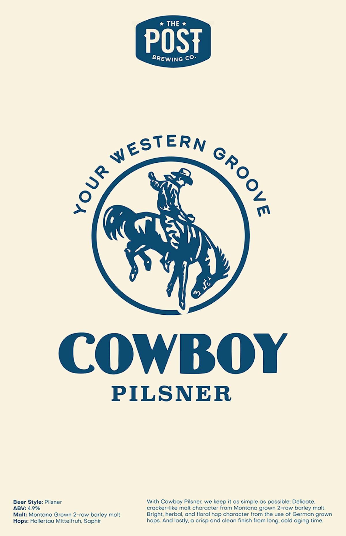 Cowboy Pilsner Poster