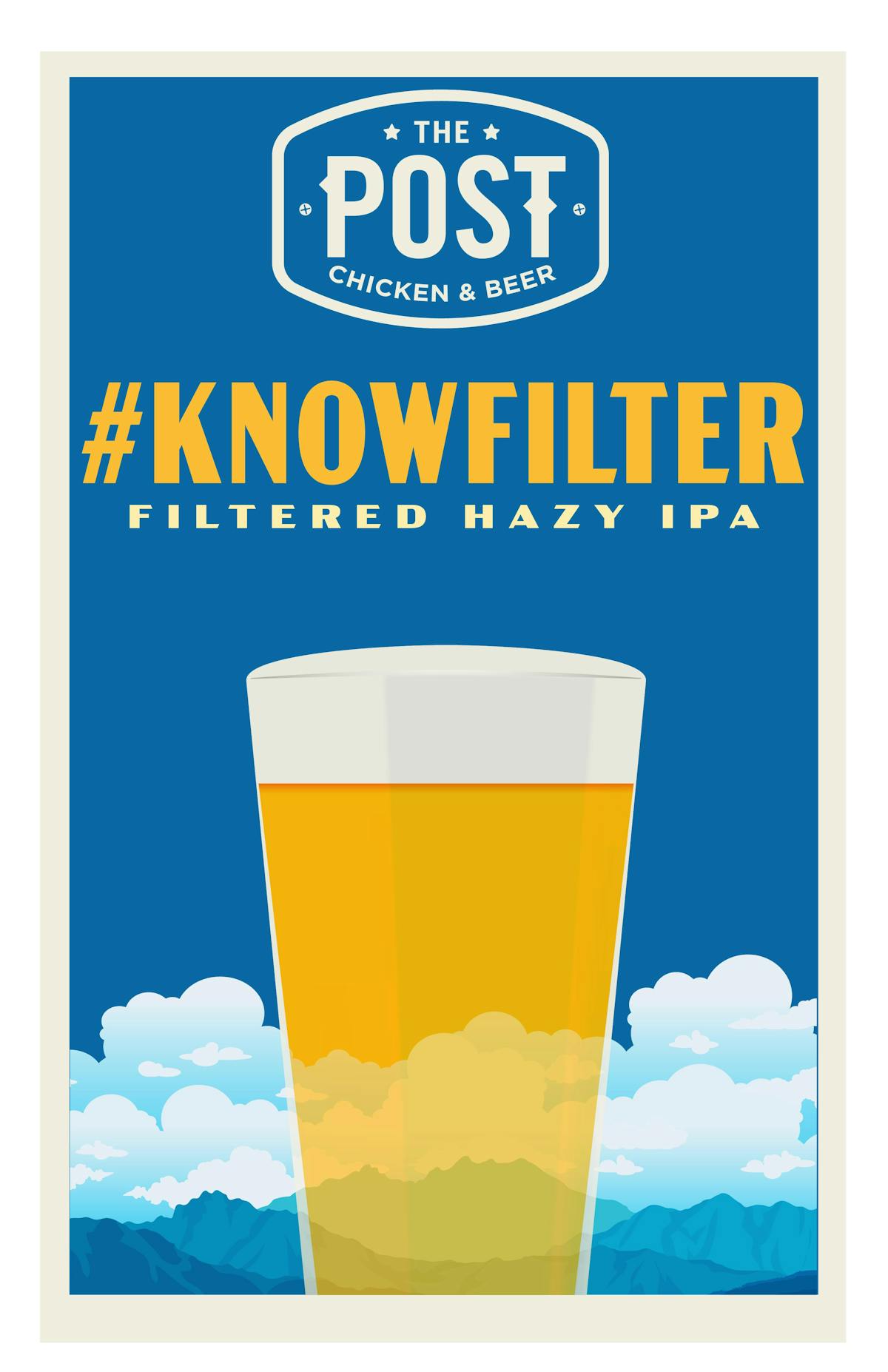 Know Filter Filtered Hazy IPA by Post Brewing