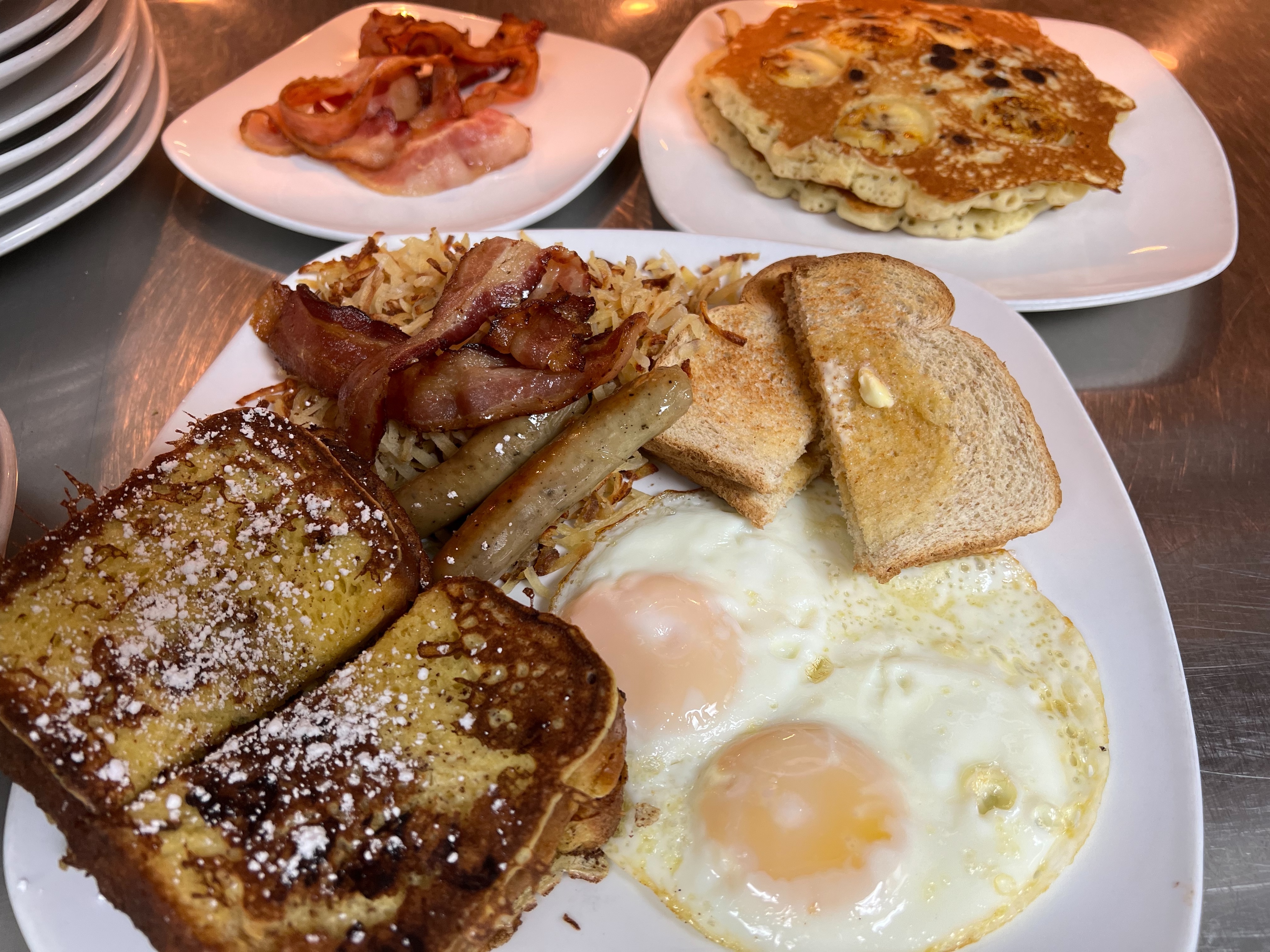 a plate of food on a table