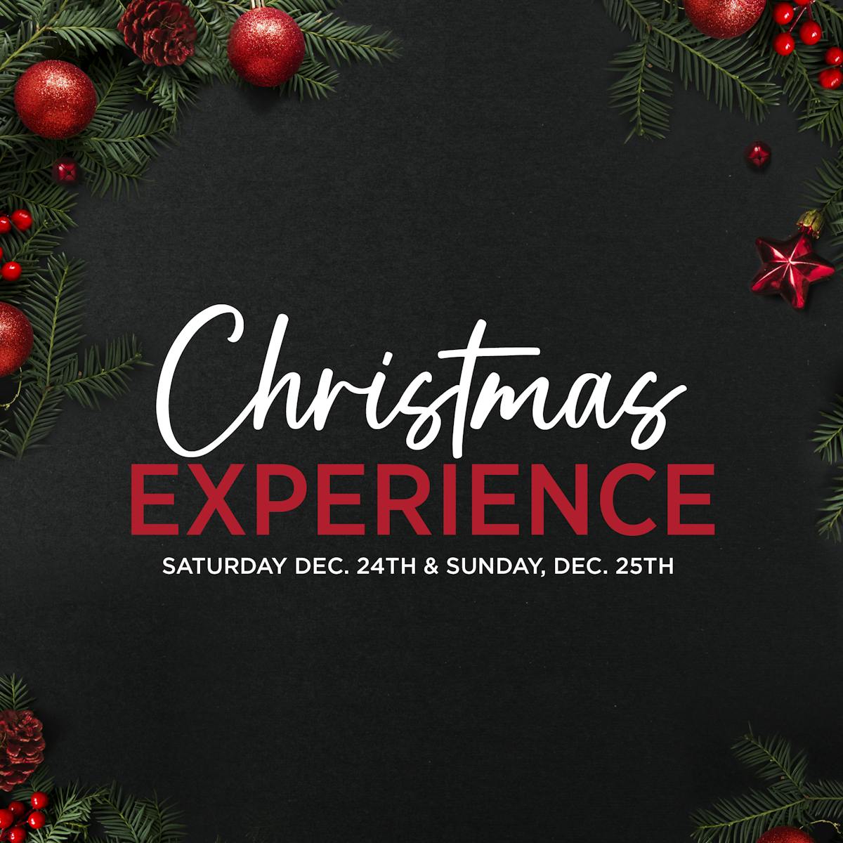 christmas experience image with ornaments