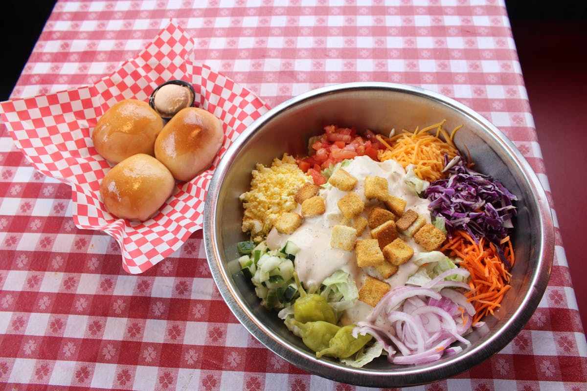 a bowl of food on a plate