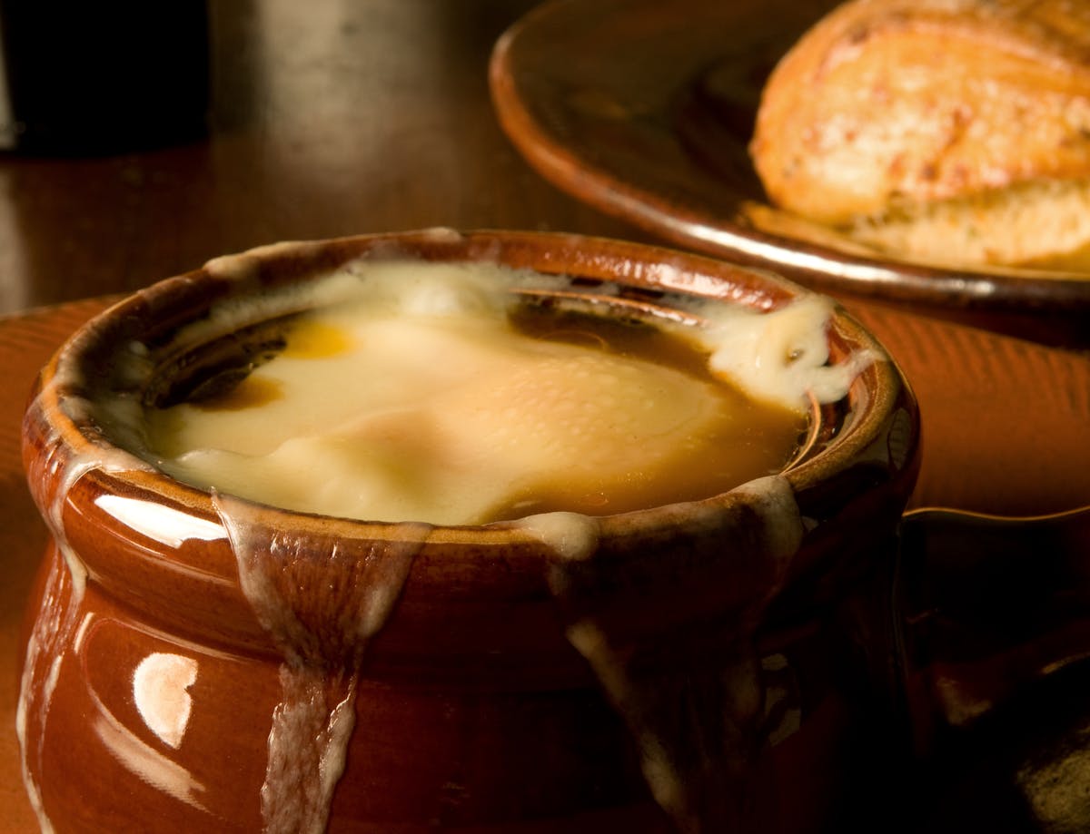 a bowl of food on a plate