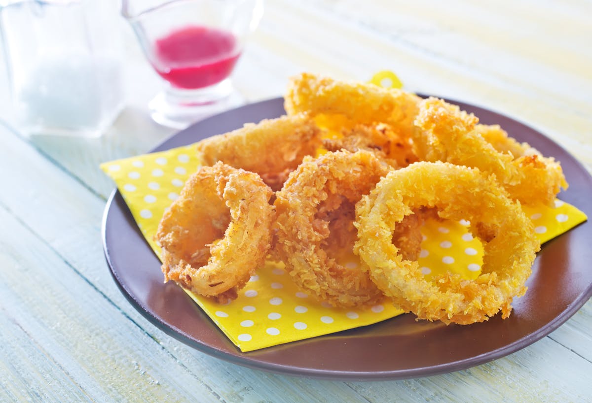 a plate of food on a table