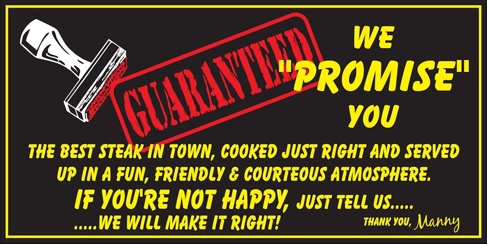 guarantee sign