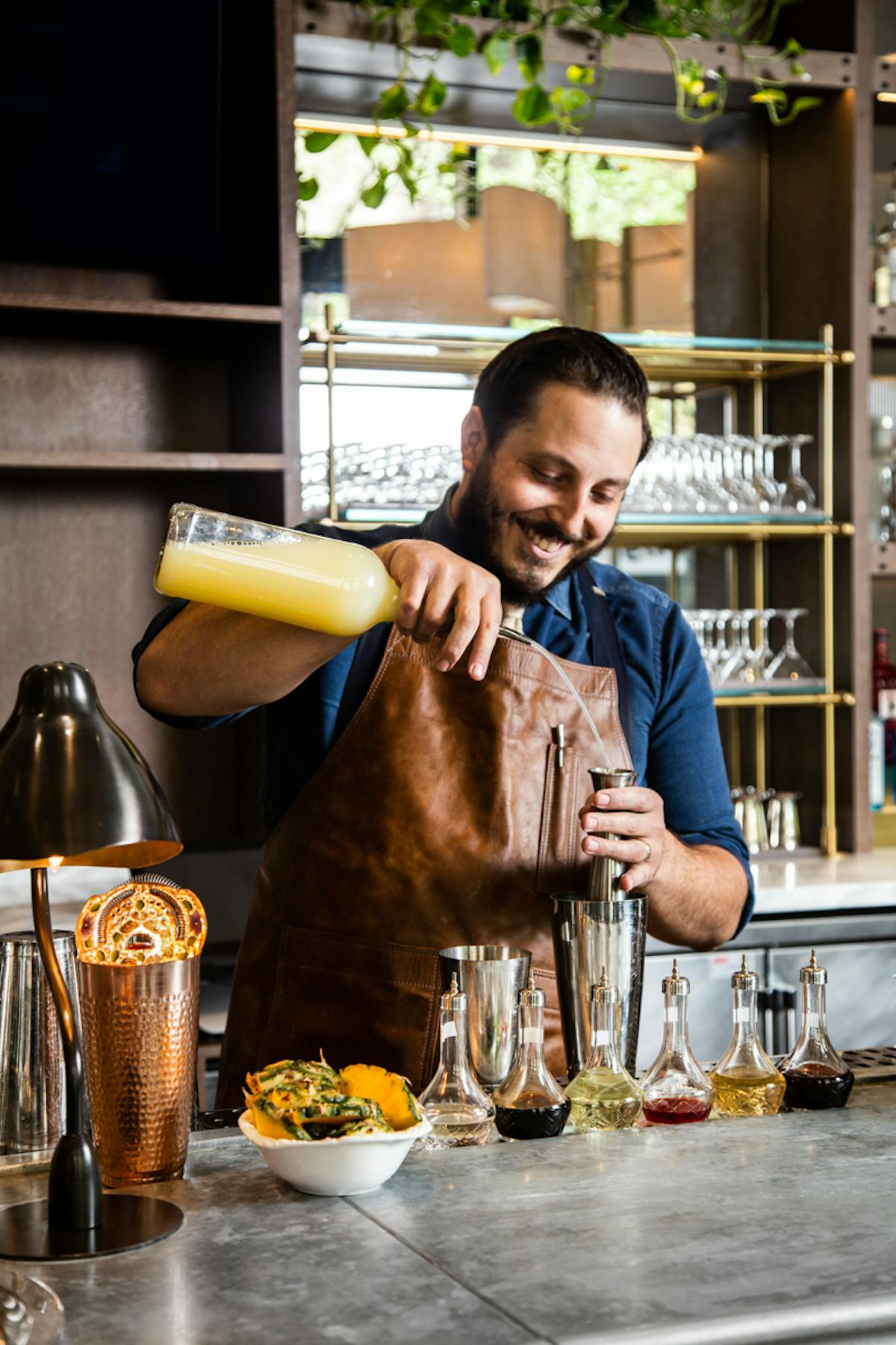 a person drinking from a cup