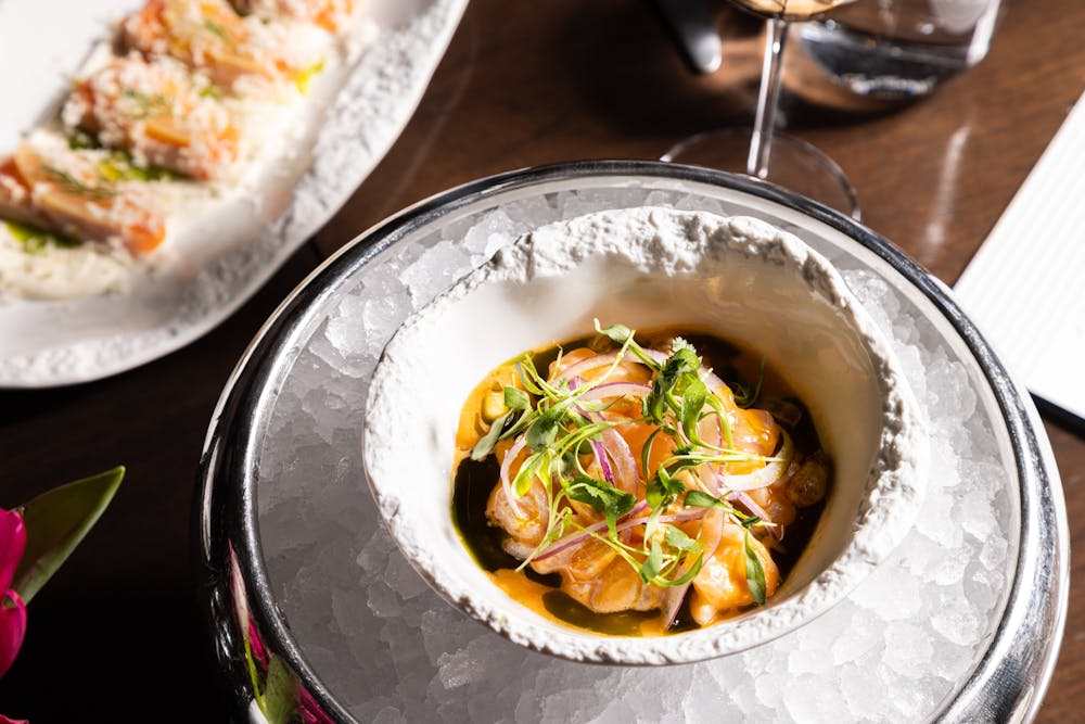 a bowl of food on a plate