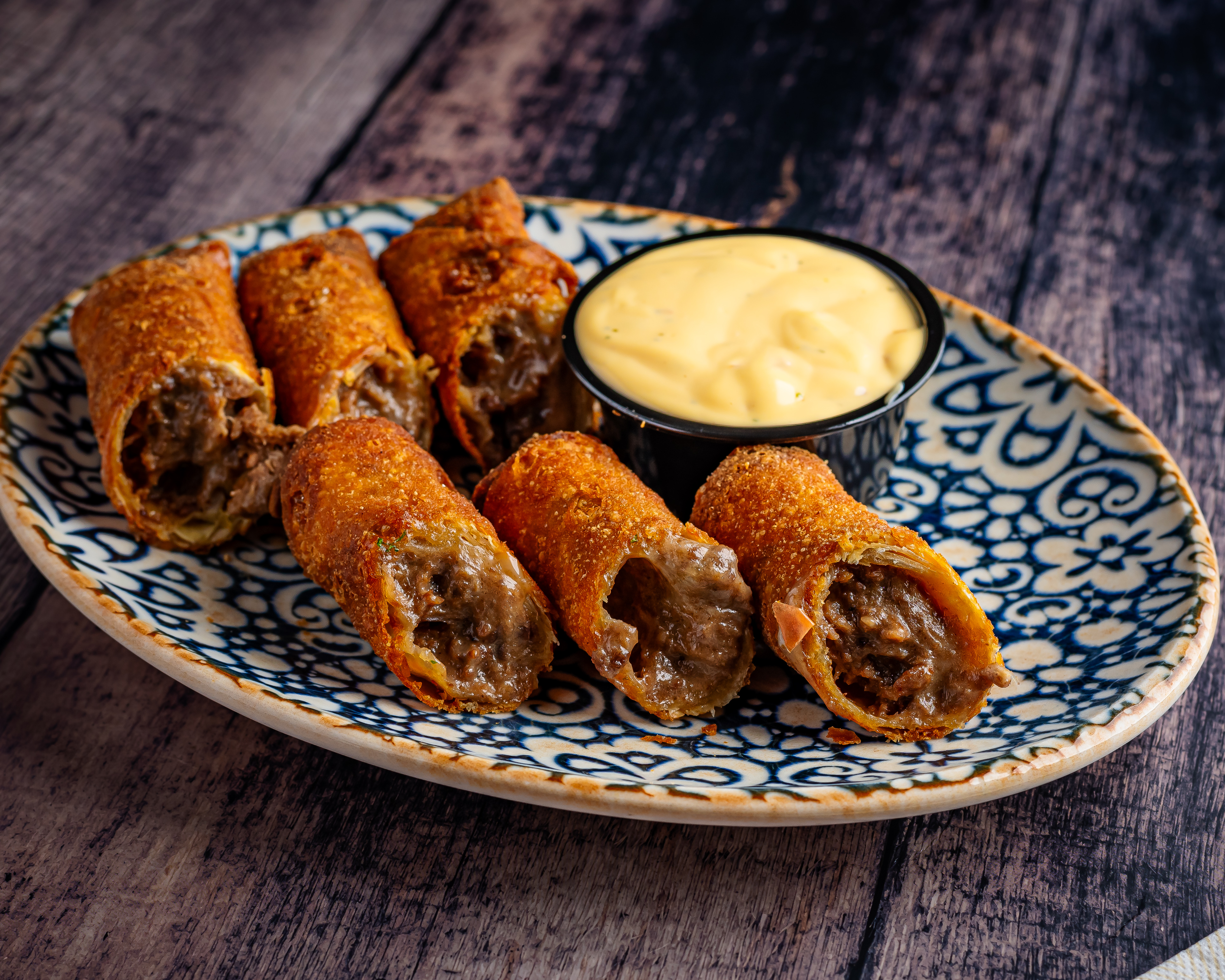 Cheesesteak Egg Rolls