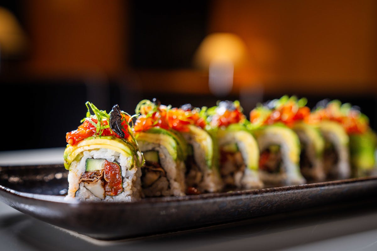Sushi Rolls at SET Steak and Sushi in Newport Beach