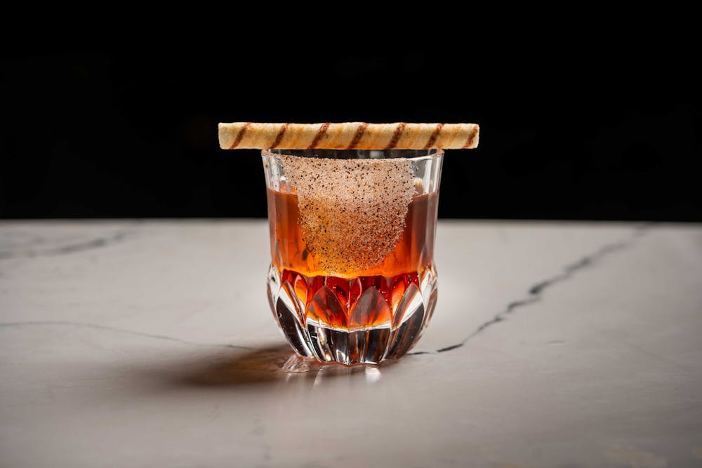 a glass of orange juice