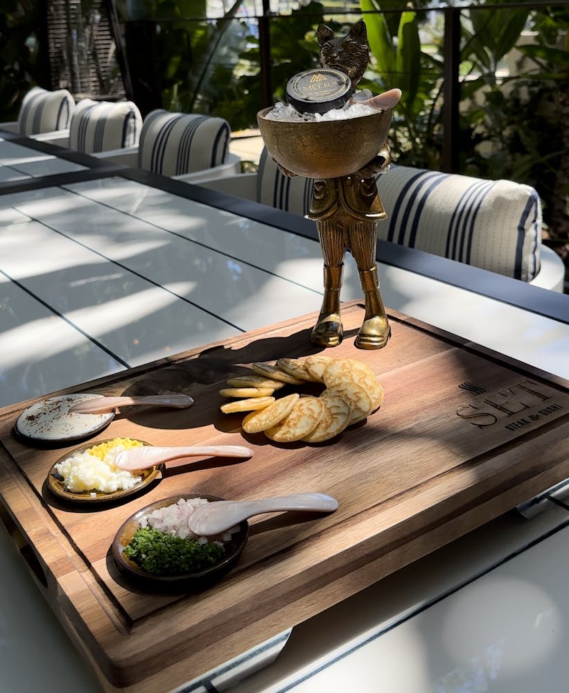 a plate of food on a table