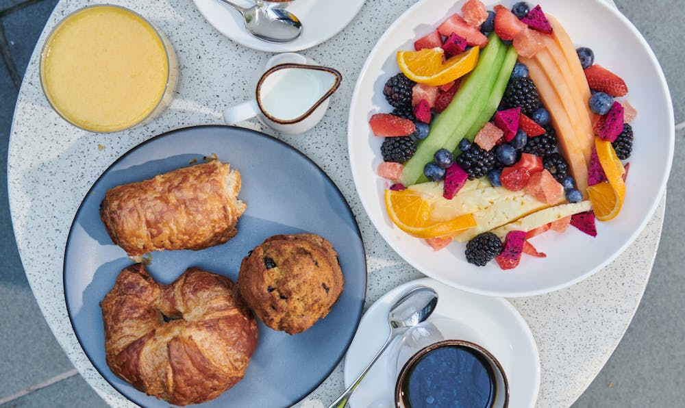 a bunch of food on a plate