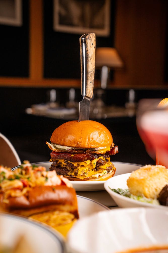 a plate of food on a table