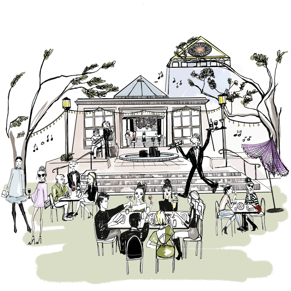 a group of people on a stage