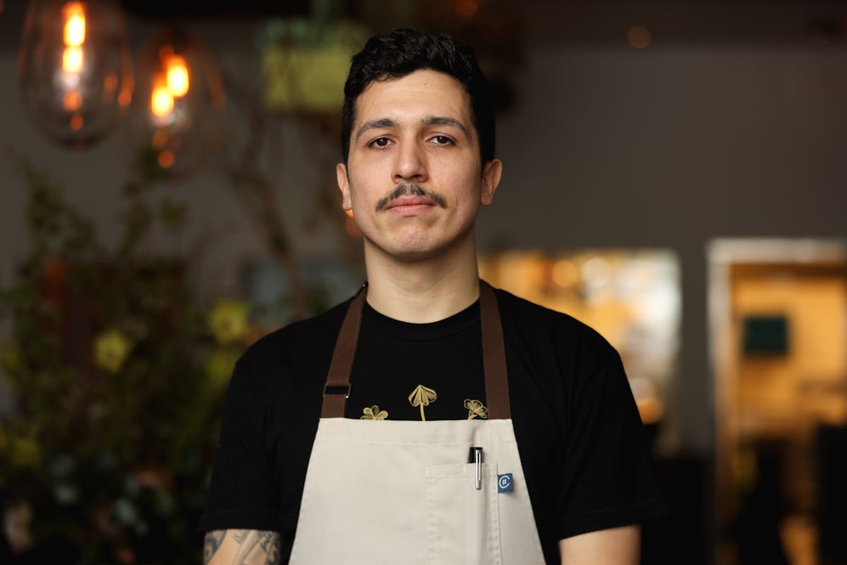 a man looking at the camera
