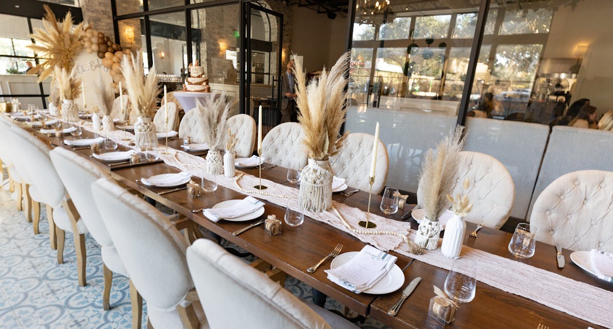 a dining room table