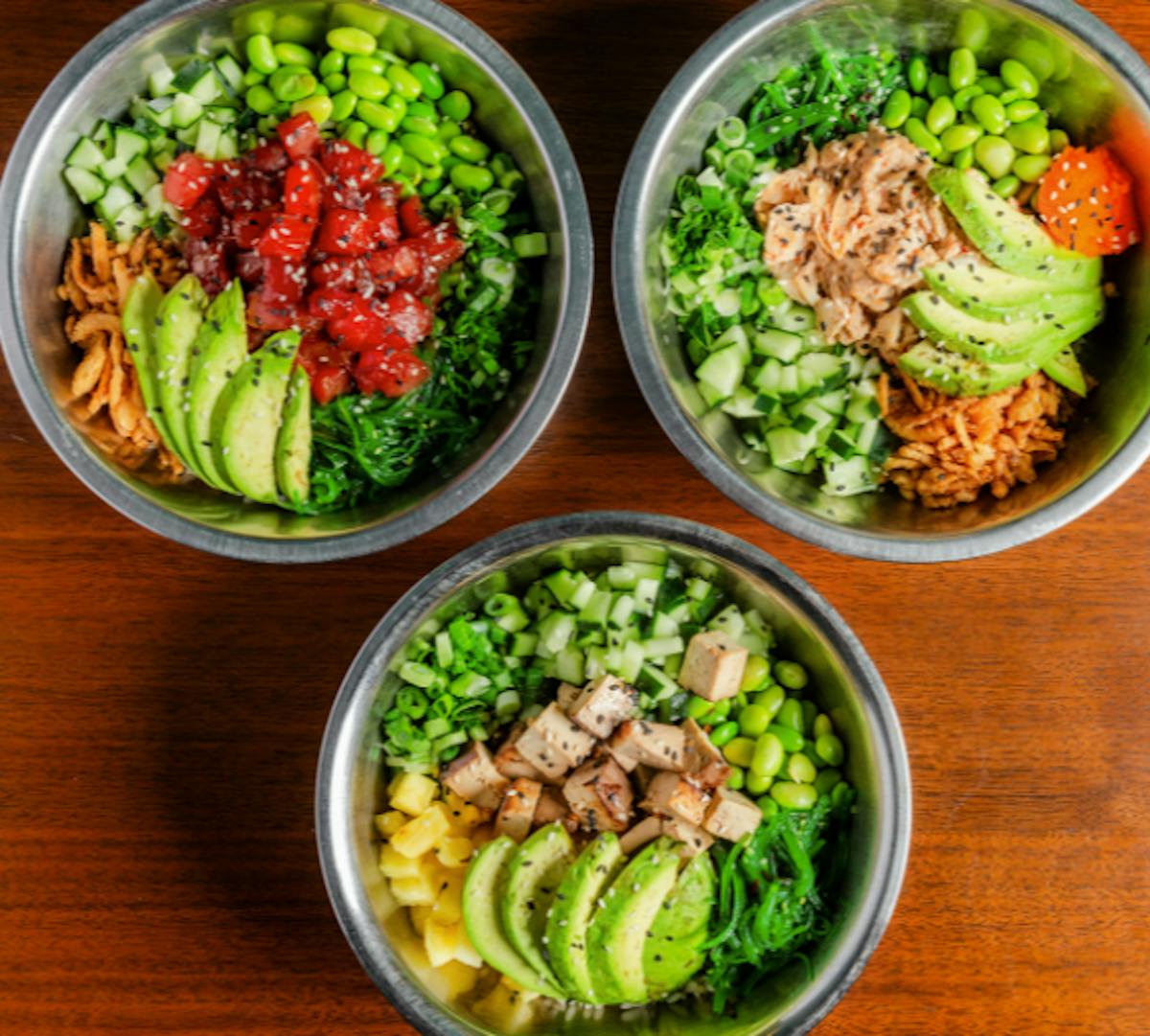 a bowl of food on a table