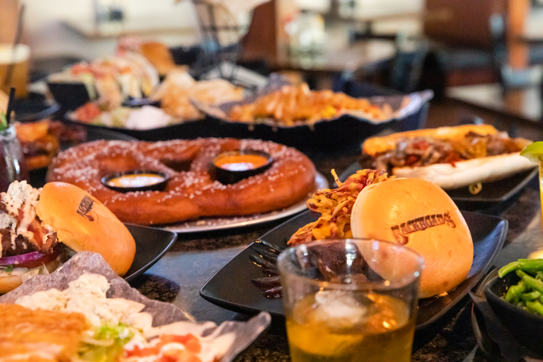 food on a table