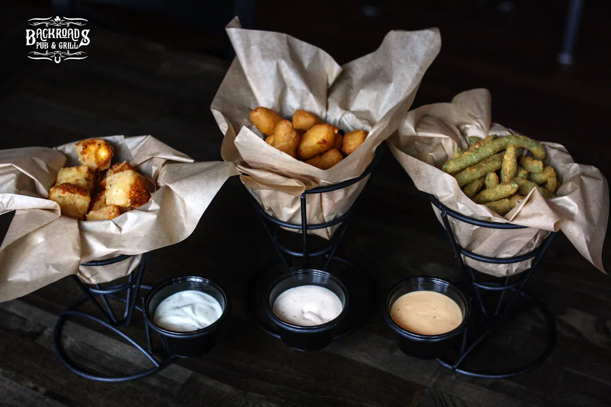 a table full of food
