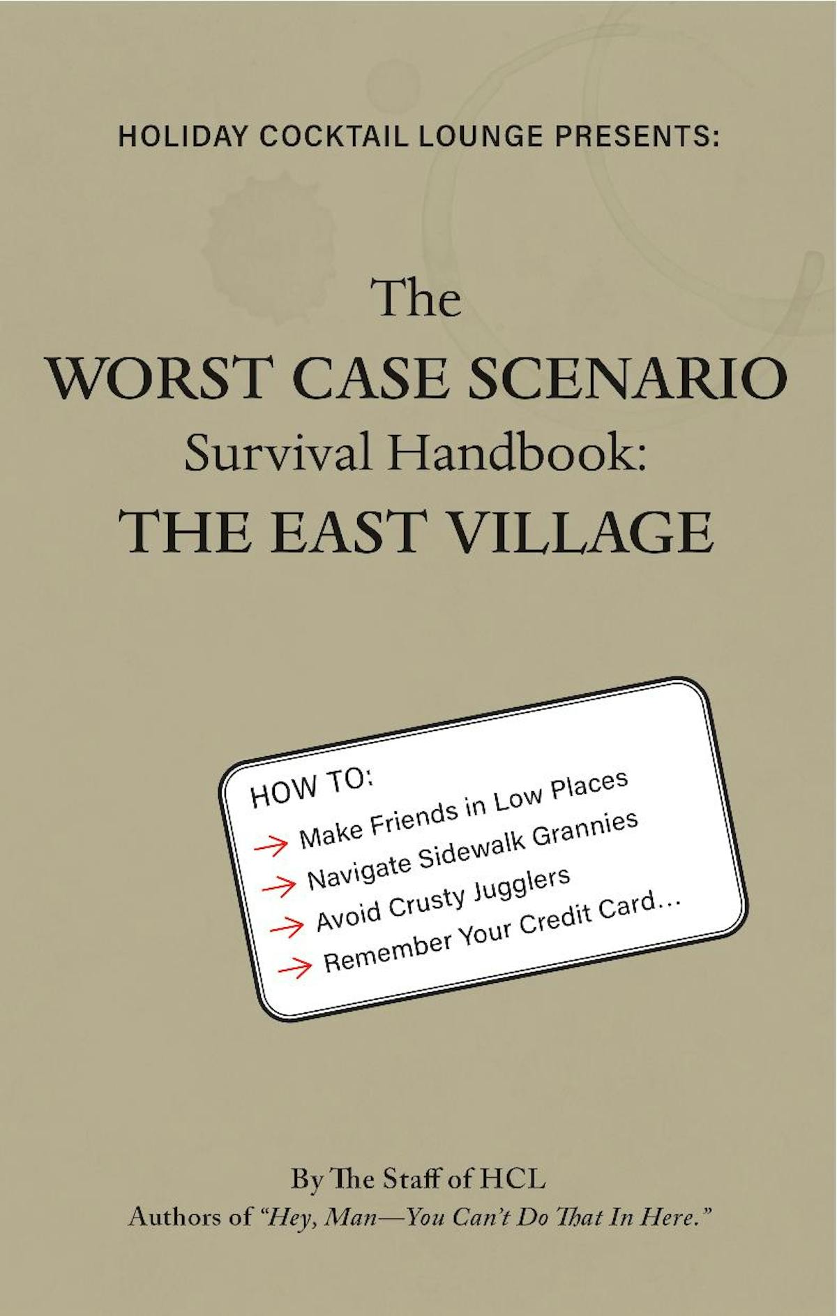 the front of the survival guide menu 2019