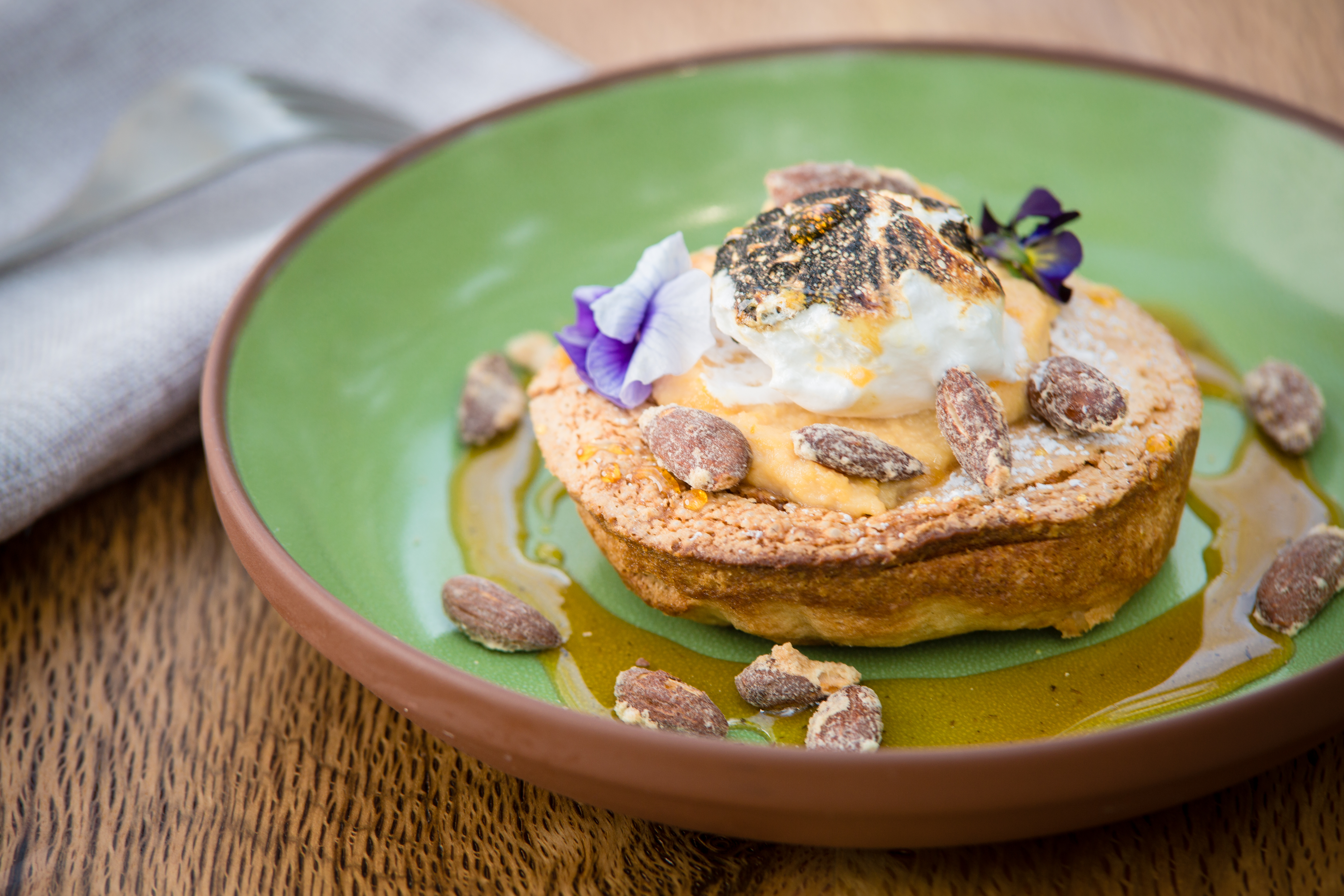 a plate of food on a table