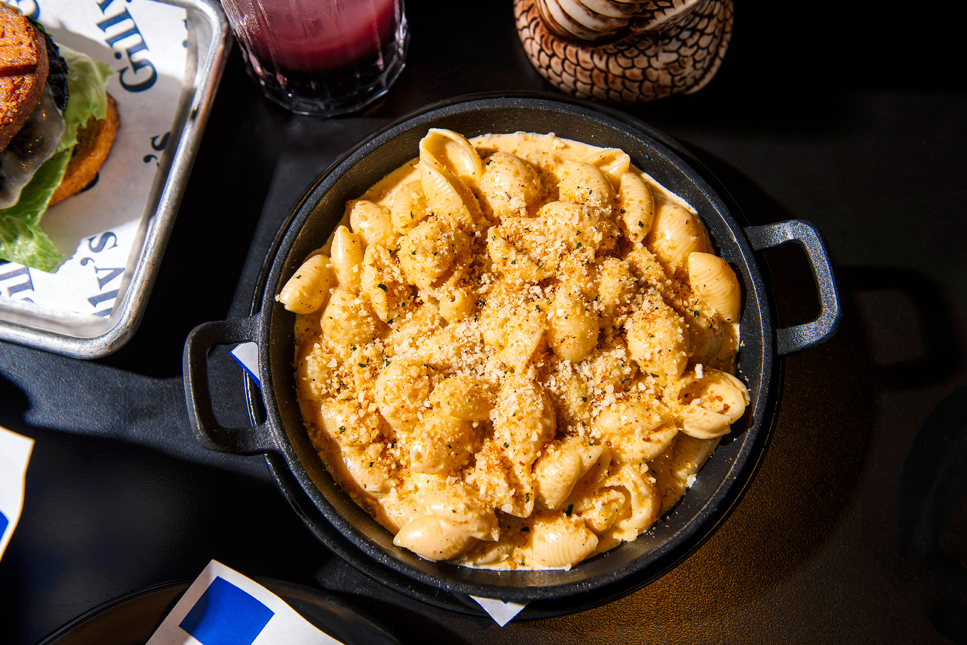 Mac & Cheese in a skillet