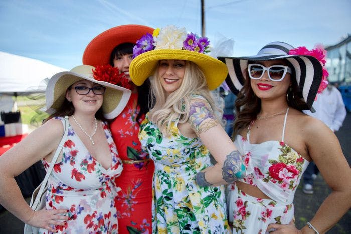 a group of people wearing costumes