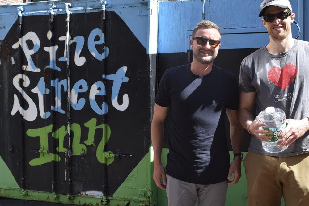 a person holding a fish