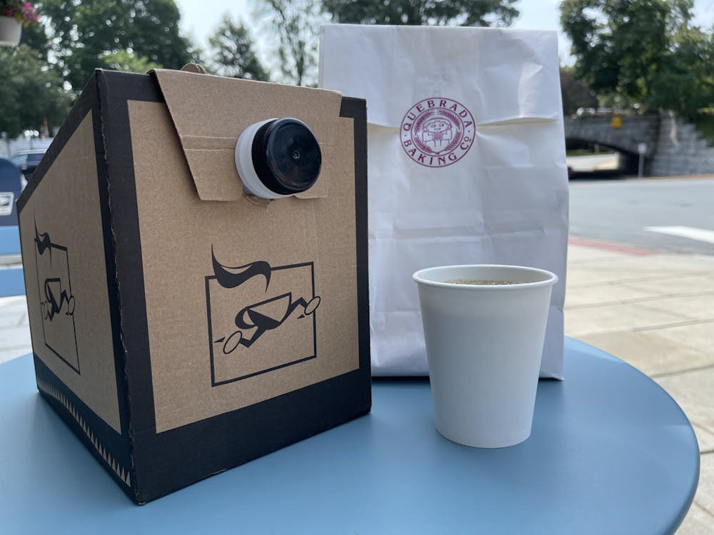 a cup of coffee on a table