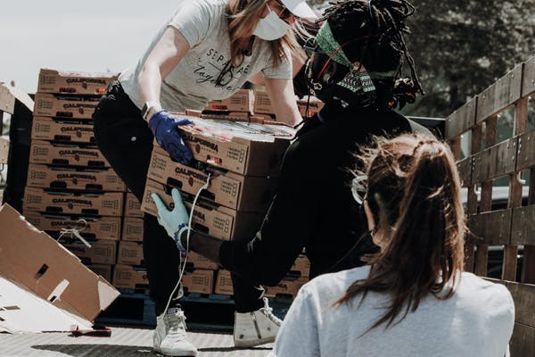 a person taking a selfie in a city