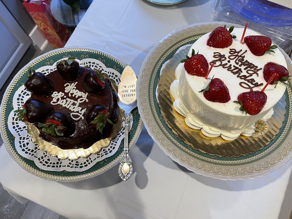 a piece of cake on a plate