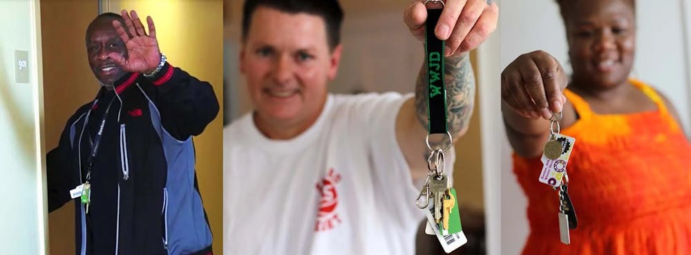 a man holding a phone