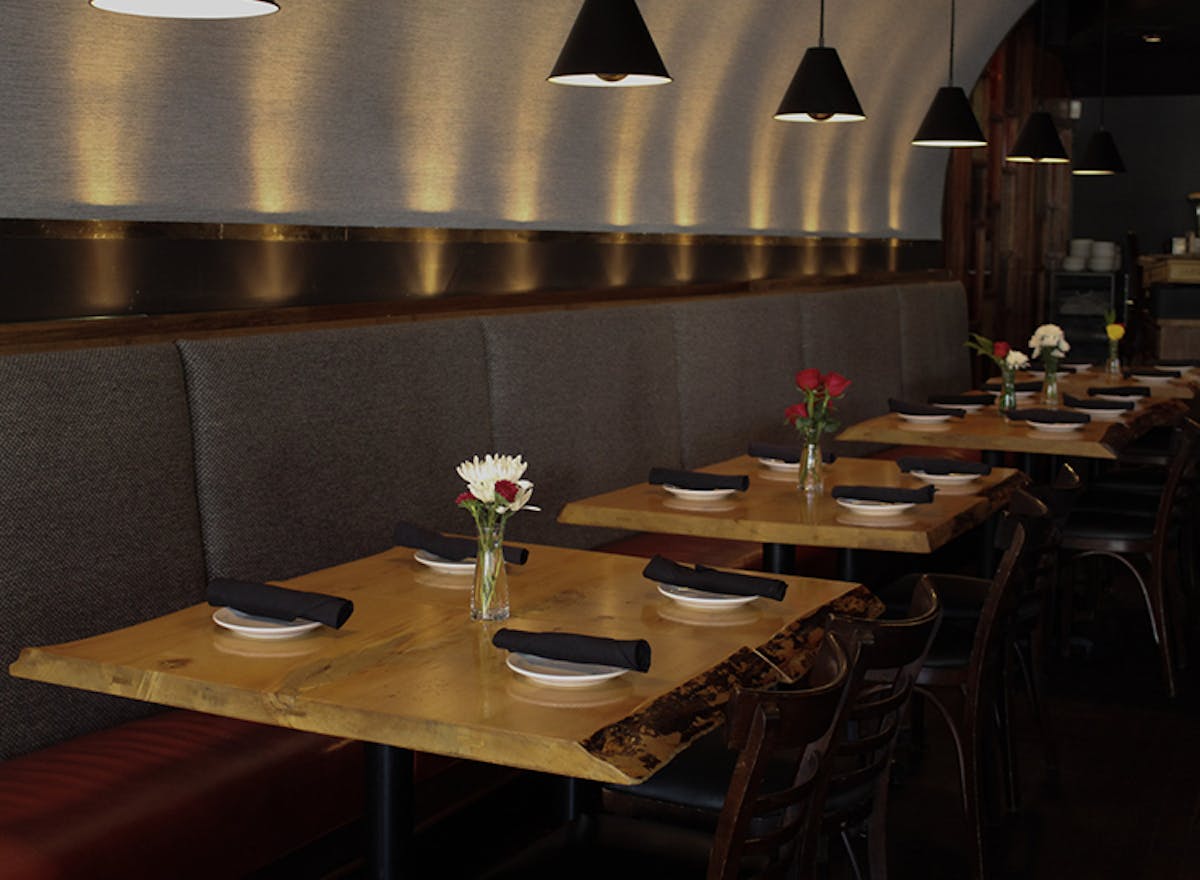 a dining room table