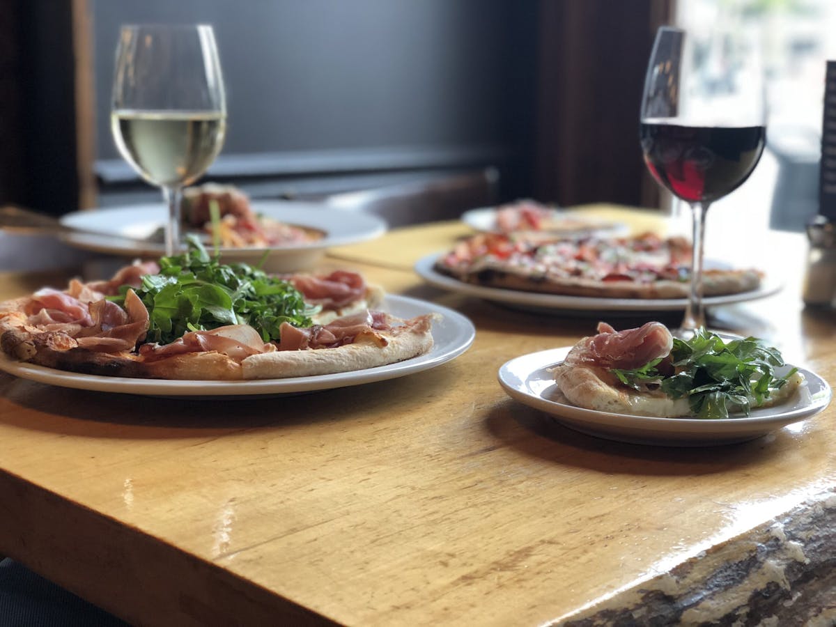 a plate of food on a table