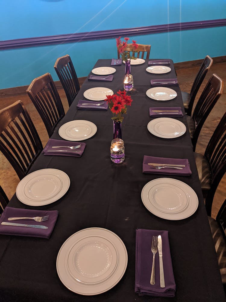 a dining table