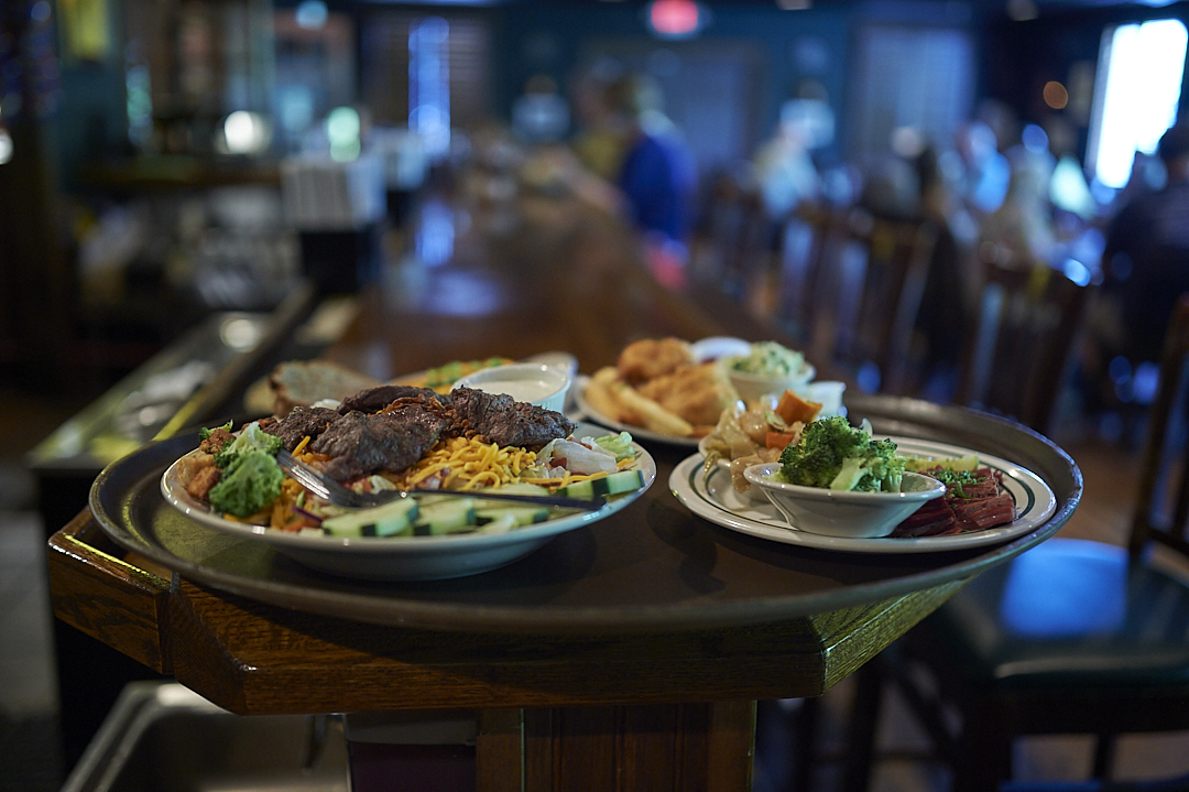 a plate of food on a table
