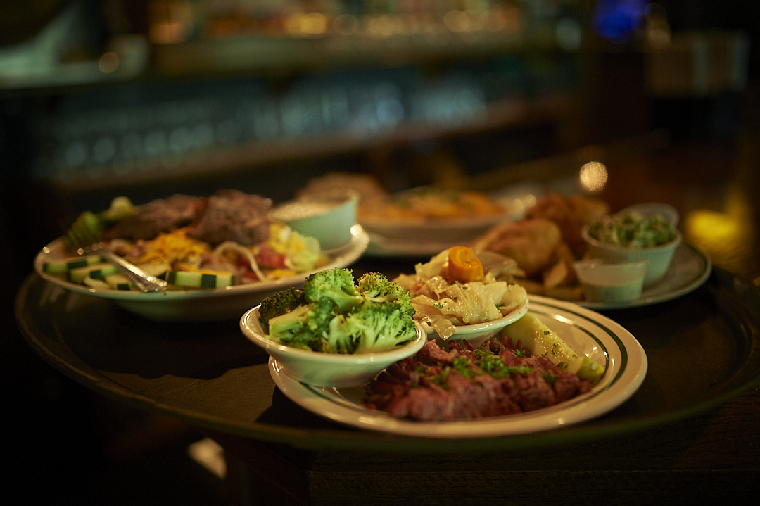 a plate of food on a table