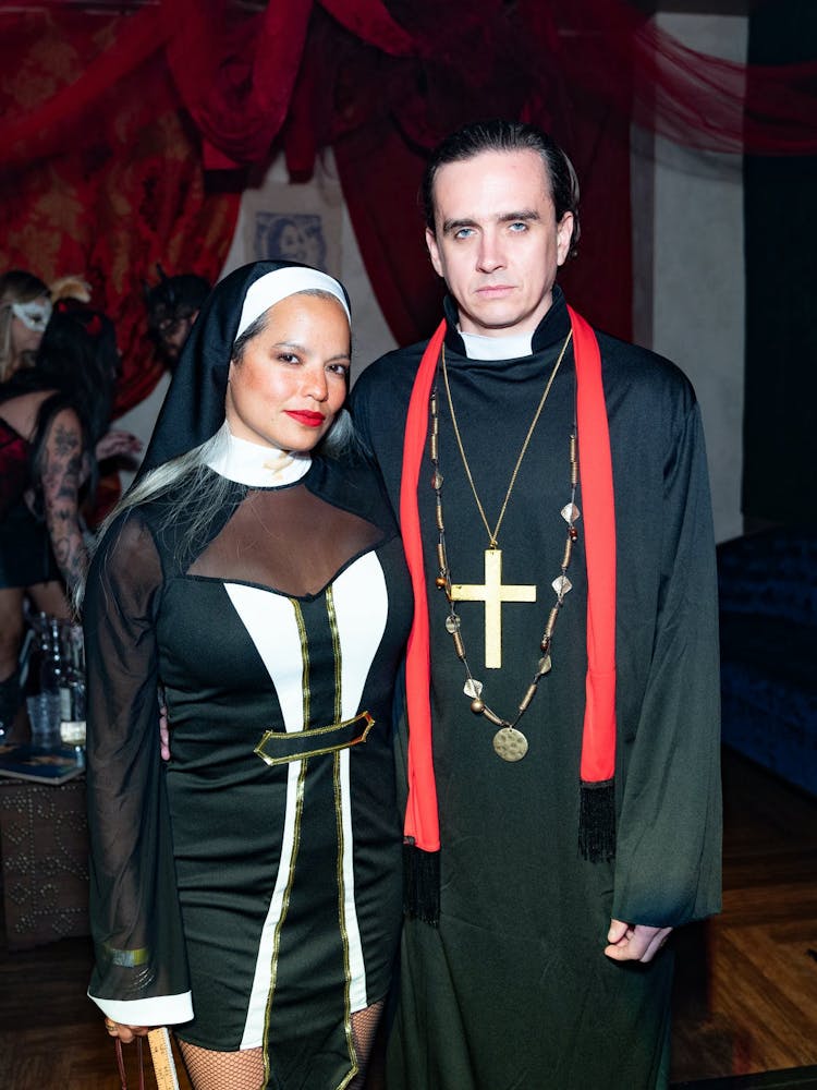 Farah Casis wearing a costume posing for the camera
