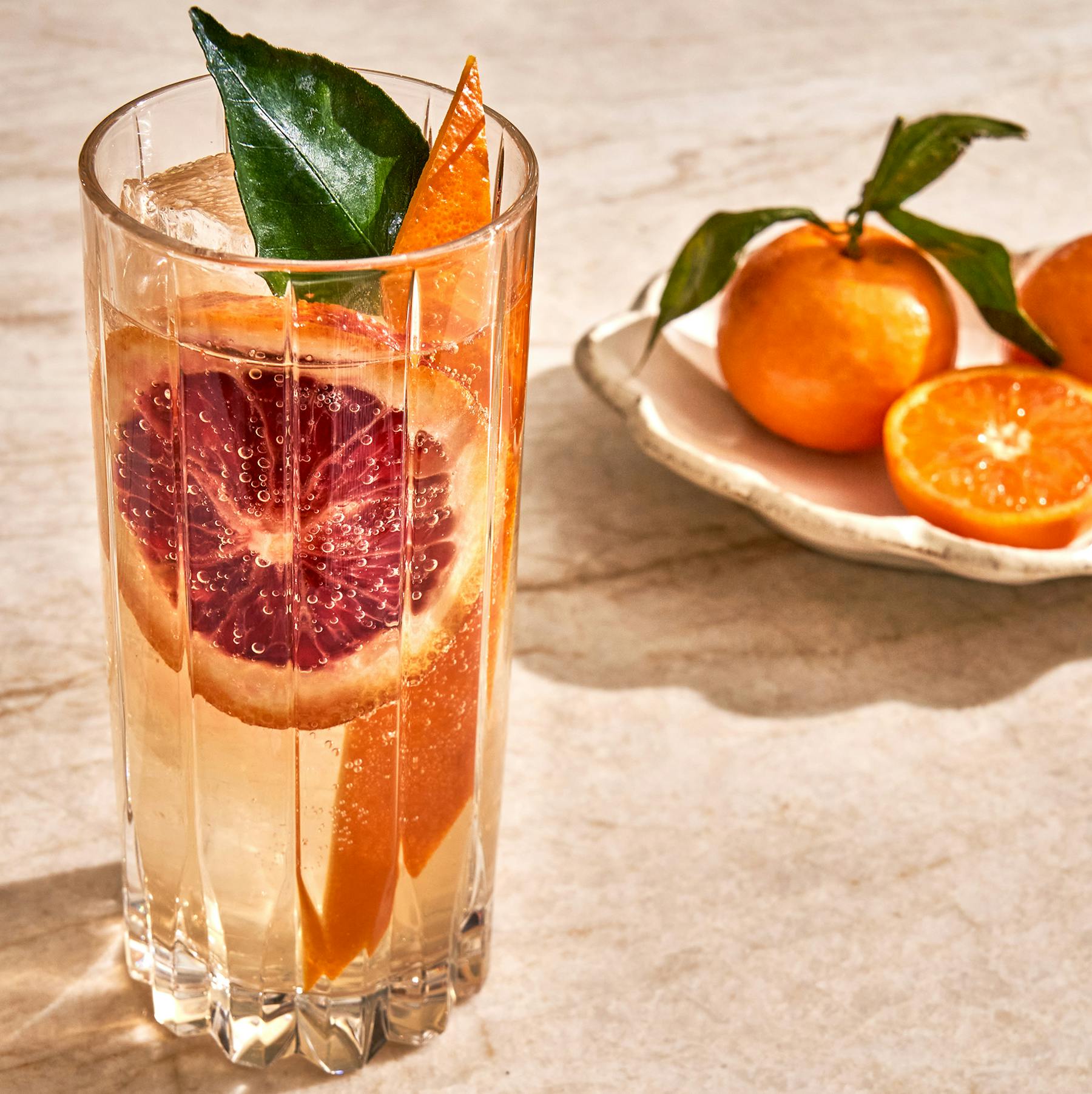 a glass of orange juice