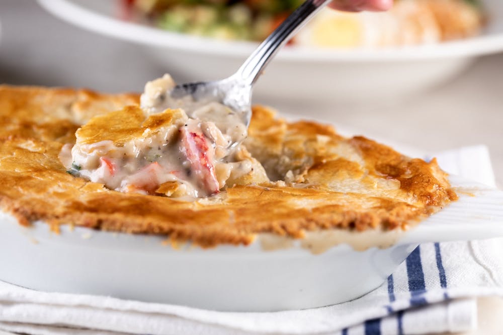 Lobster Pot Pie pictured