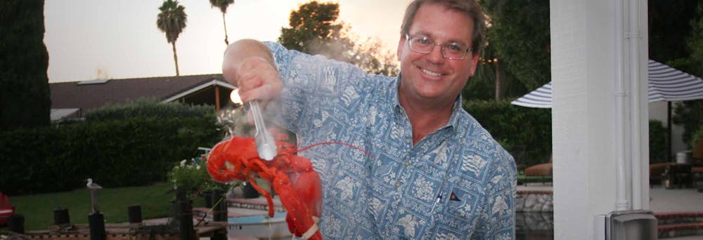 a man smiling for the camera