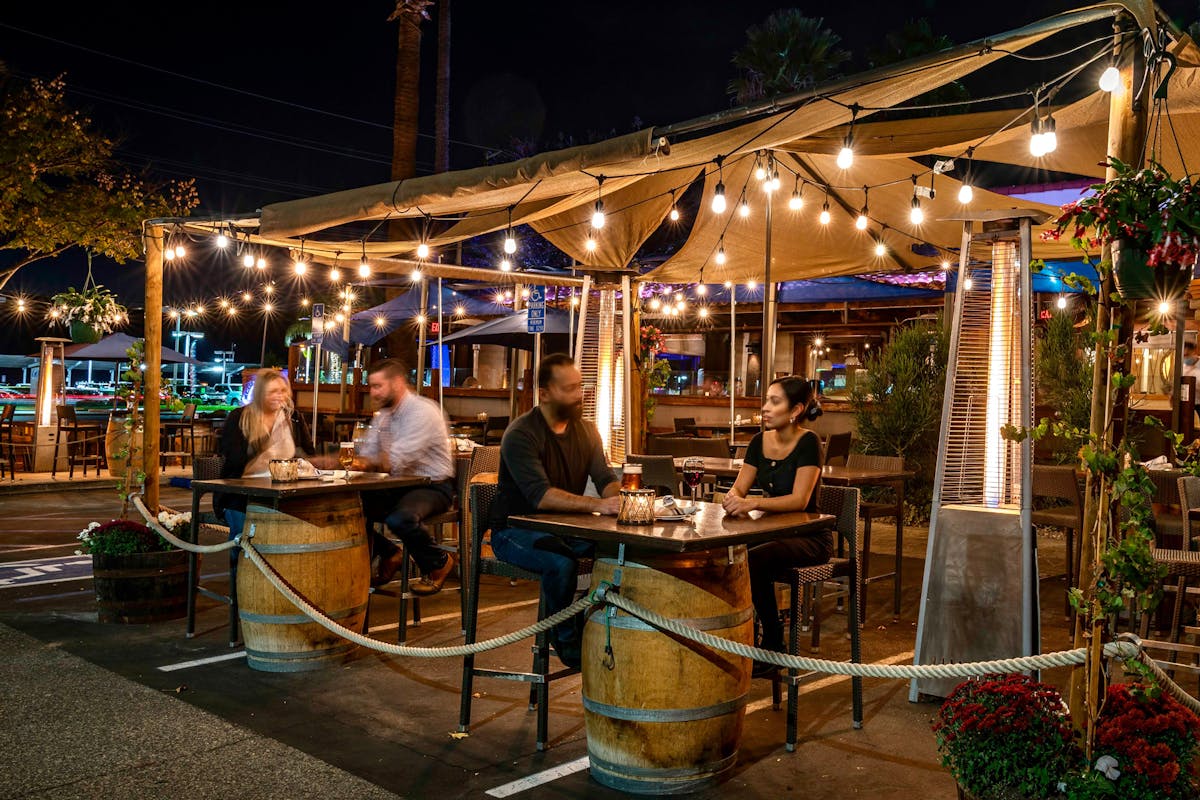 Outside dining during COVID restrictions