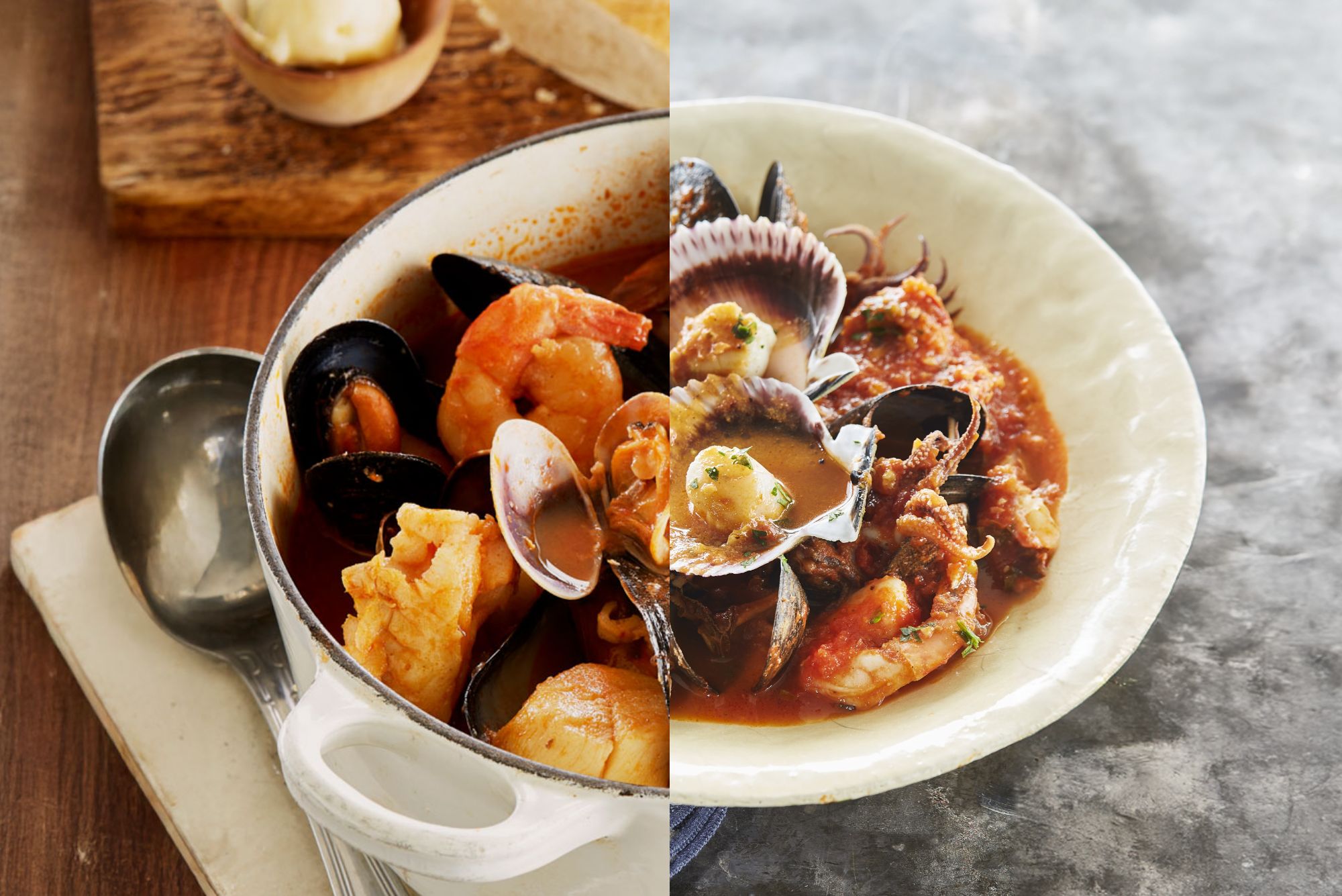 Bouillabaisse and Cioppino